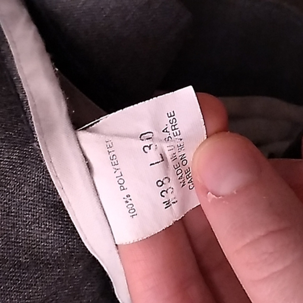 Levi's Men's Light Gray Action Slacks Size 38" x 30" 100% Polyester Dress Pants - Picture 2 of 5